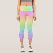 Pastel Rainbow Capri Leggings (Recto)