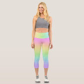 Pastel Rainbow Capri Leggings (Recto)