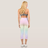 Pastel Rainbow Capri Leggings (Verso)