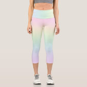 Pastel Rainbow Capri Leggings (Recto)