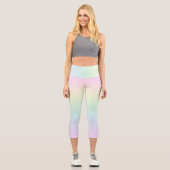 Pastel Rainbow Capri Leggings (Recto)