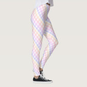 Pastel Rainbow Checkerboard Leggings (Rechts)