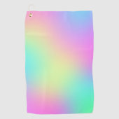 Pastel Rainbow Colors Abstract Blur Gradient Schad Golfhanddoek (Voorkant)