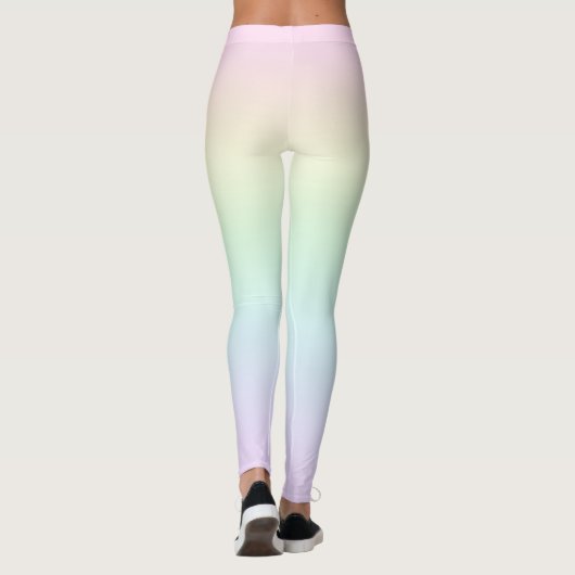 Pastel Rainbow Colors Leggings (Dos)