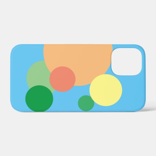 pastel rainbow confetti cercles iPhone / coque ipa (Verso (horizontal))