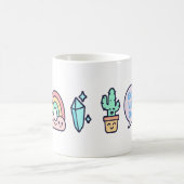 Pastel Rainbow Crystal Goede Vibes Mok (Center)
