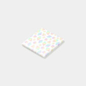 Pastel Rainbow Crystals Patroon Post-it® Notes (Schuin)