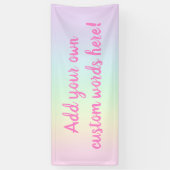 Pastel Rainbow Custom Banner (Verticaal)