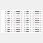 Pastel Rainbow Custom Name School Kinder Kleding Labels (Vel)