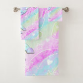 Pastel Rainbow Diamonds & Stars Magique Unicorn (En situation)