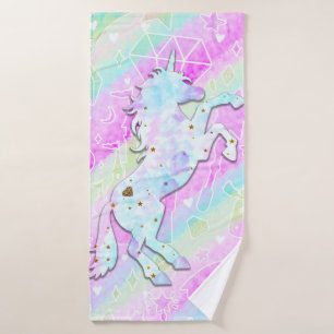 Pastel Rainbow Diamonds & Stars Magique Unicorn