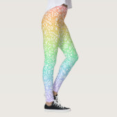 Pastel Rainbow Doodles Leggings (Droite)