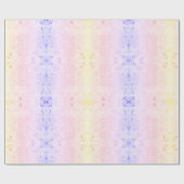 Pastel Rainbow Dragonfly Pattern Boho Cadeaupapier (Vlak)