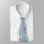 Pastel Rainbow en Silver Sparkles Stropdas (Gebonden)