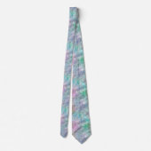 Pastel Rainbow en Silver Sparkles Stropdas (Achterkant)