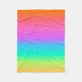 Pastel Rainbow Fleece Blanket