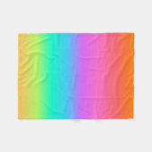Pastel Rainbow Fleece Blanket Deken (Voorkant (Horizontaal))