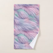 Pastel Rainbow Fur (Serviette à main)