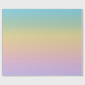 Pastel Rainbow Gradient Ombre Cadeaupapier (Vlak)