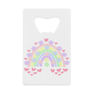 Pastel Rainbow Hearts et Empreintes de pattes de c