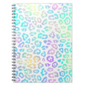 Pastel Rainbow Leopard Pattern Notitieboek (Voorkant)