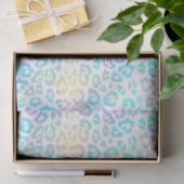 Pastel Rainbow Leopard Pattern Tissuepapier (Geschenk)