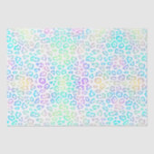 Pastel Rainbow Leopard Pattern Tissuepapier (Voorkant)