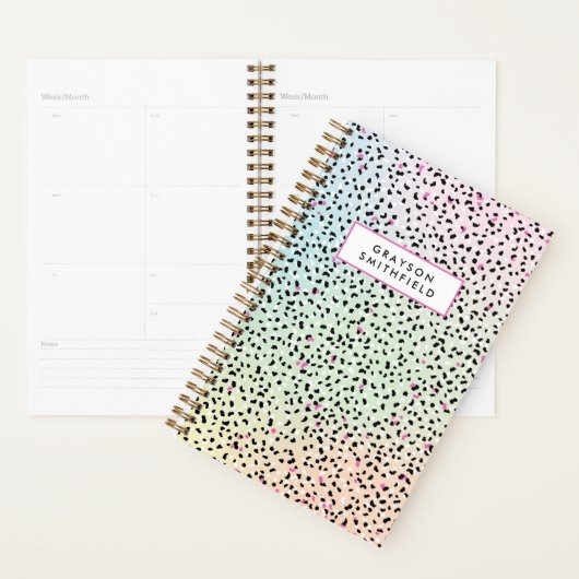 Pastel Rainbow Leopard Print (Devant avec enveloppe)