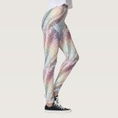Pastel Rainbow Leopard Print Leggings (Droite)