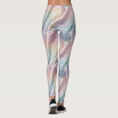 Pastel Rainbow Leopard Print Leggings (Dos)