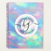 Pastel Rainbow Logo persoonlijke benoeming Planner (Voorkant)