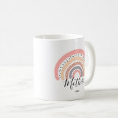 Pastel Rainbow Mama Cute Coffee Mug (Devant droit)