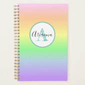 Pastel Rainbow Monogrammé Personnalisé (Devant)