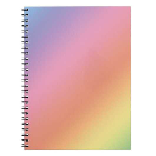 Pastel Rainbow Notebook Notitieboek (Voorkant)