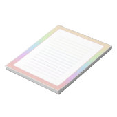 Pastel Rainbow Notepad Notitieblok (Gedraaid)