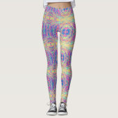 Pastel Rainbow Oil Slick Leggings Van Life (Devant)