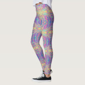 Pastel Rainbow Oil Slick Leggings Van Life (Gauche)