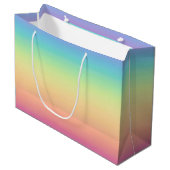 Pastel Rainbow Ombre, aangepast Large Cadeauzakje (Voorkant Gekanteld)