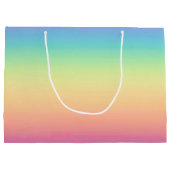 Pastel Rainbow Ombre, aangepast Large Cadeauzakje (Achterkant)