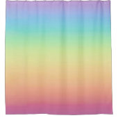 Pastel Rainbow Ombre Douchegordijn (Voorkant)
