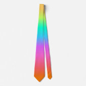 Pastel Rainbow Ombre Gradient Pride Stropdas (Voorkant)