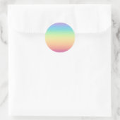 Pastel Rainbow Ombre Ronde Sticker (Tas)