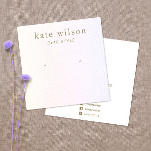 Pastel Rainbow Ombre Stud die DisplayCard verdient Vierkante Visitekaartjes