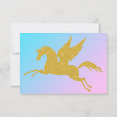 PASTEL RAINBOW OR UNICORN ENREGISTRER LA DATE RSVP (Dos)