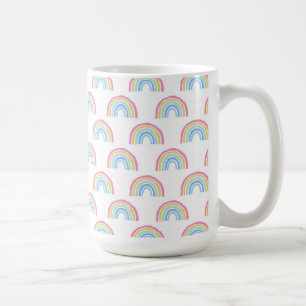 Pastel Rainbow-patroon Koffiemok