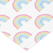 Pastel Rainbow-patroon Medium Tafelloper (Hoek)