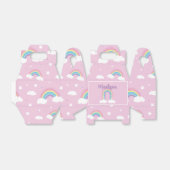 Pastel Rainbow Pink Favor Box Bedankdoosjes (Uitgevouwen)