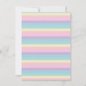 Pastel Rainbow Pink Kaart (Achterkant)