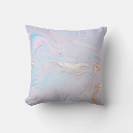 PASTEL RAINBOW PINK MARBLE CUSHION KUSSEN