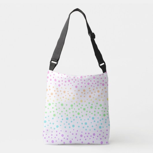 Pastel Rainbow Pois sac de carrosserie (Devant)